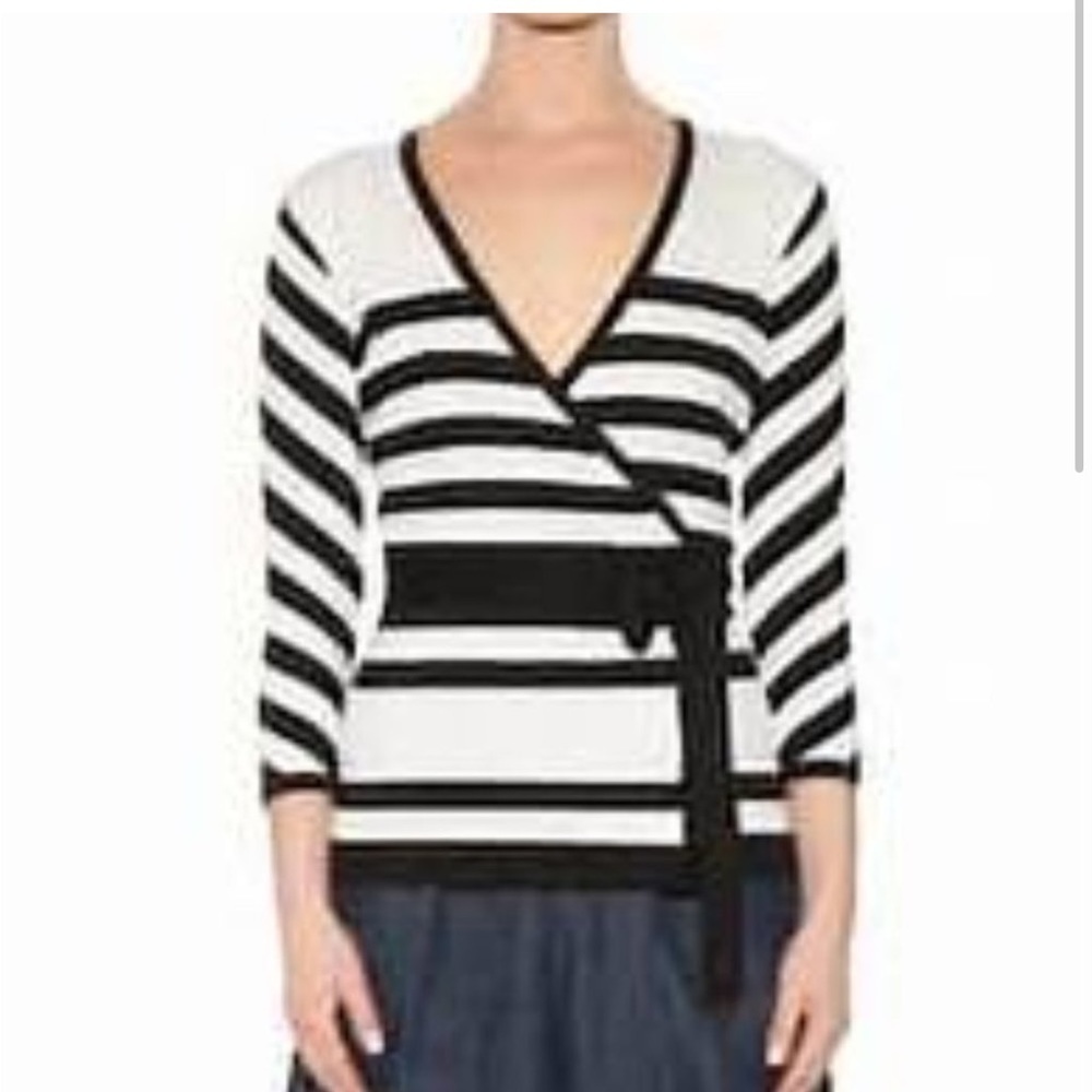Diane Von Furstenberg Ballerina Two Stripe Wrap BALLERINA WRAP - Picture 3 of 11